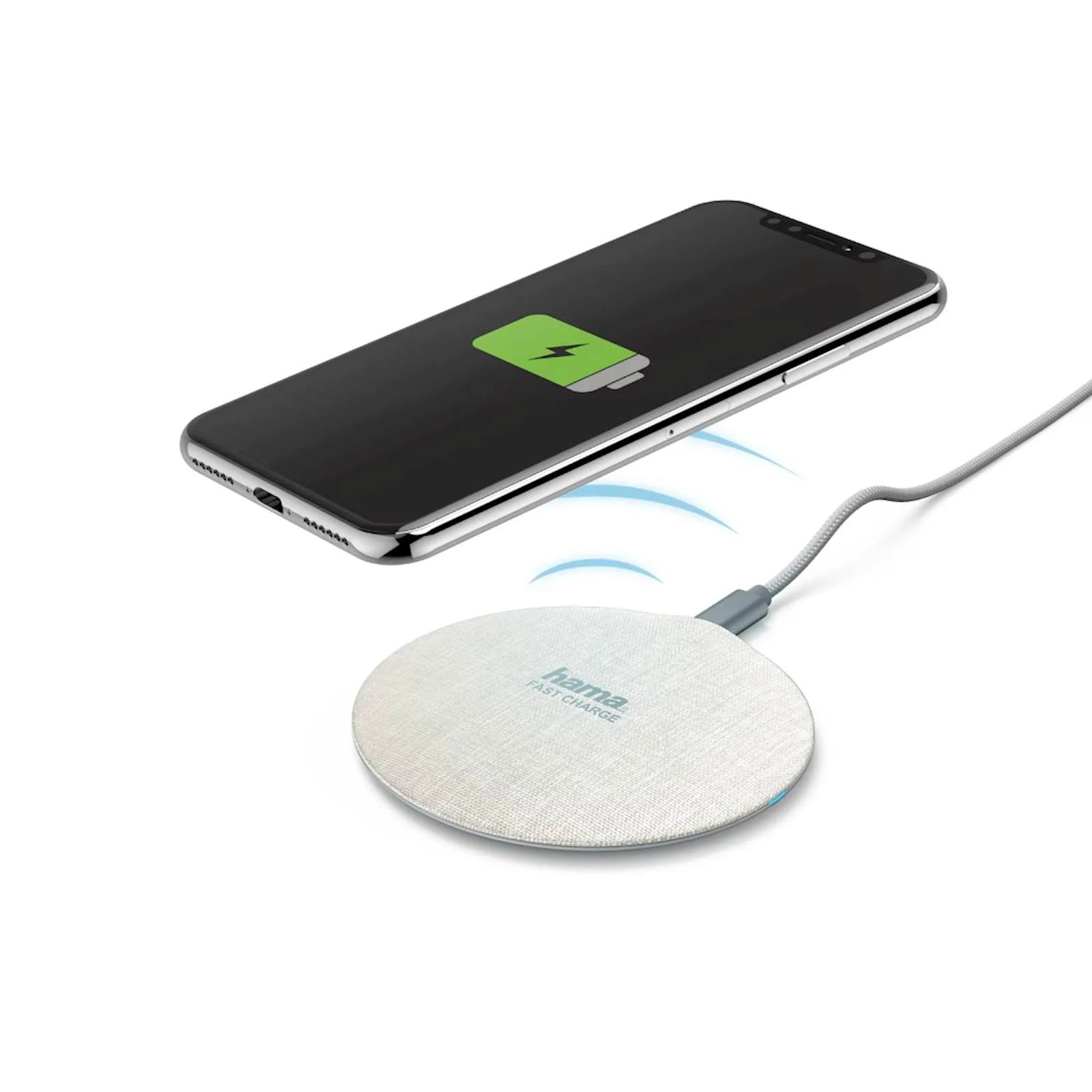 Wireless punjač HAMA FC-10 metalni bijeli - slika 2