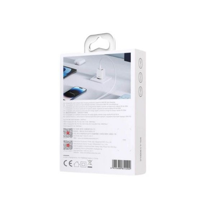 Kucni punjac XO L139 USB-A+ USB-C 65W fast + kabal Type-C - slika 2