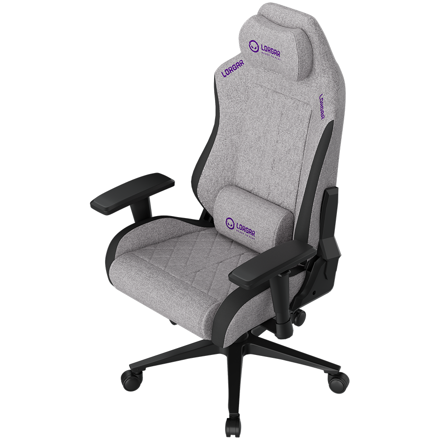 LORGAR CHA41, Ergonomic Gaming Chair Advanced, premium anti-stain fabric, Grey - slika 3