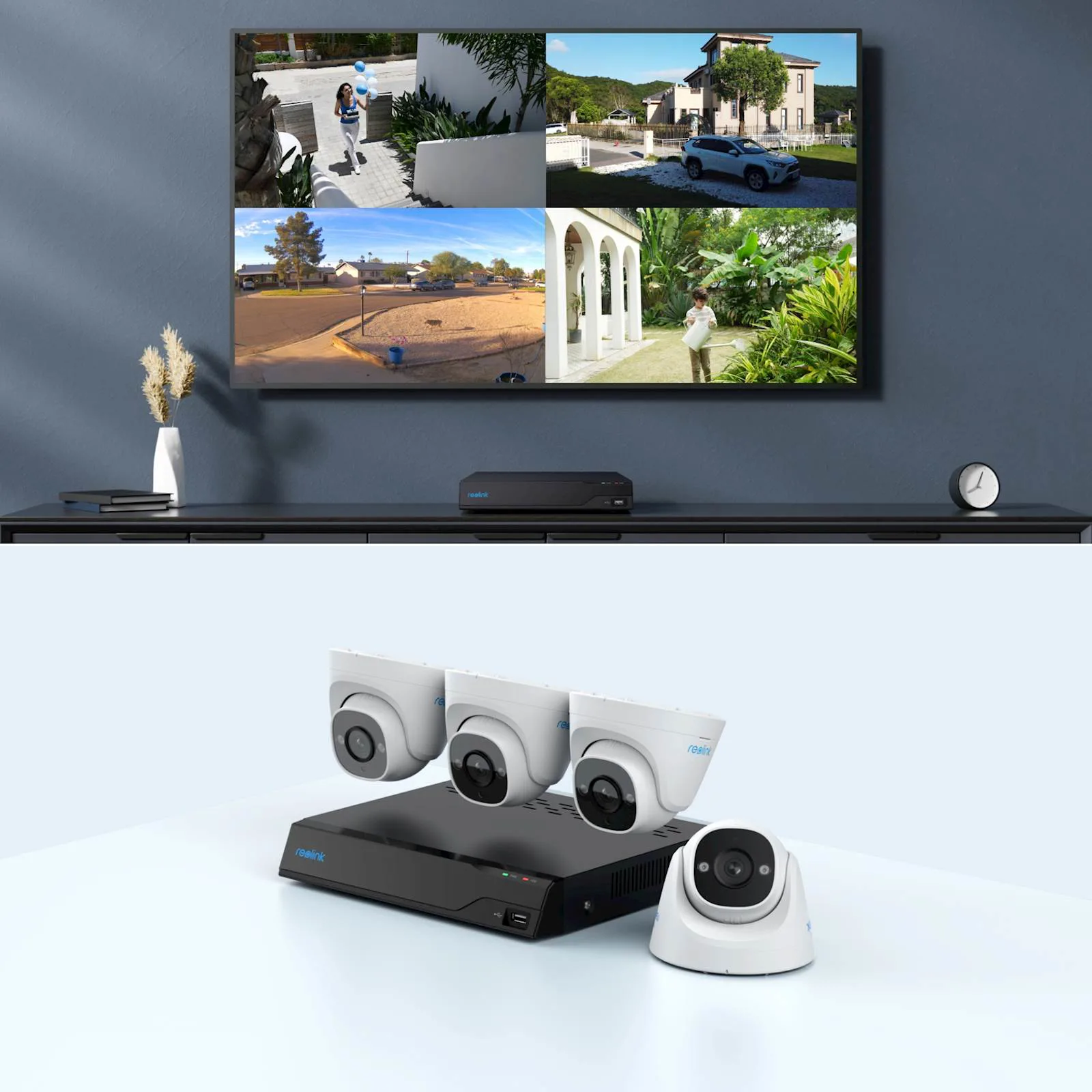 NVR snimač Reolink NVS8-5MD4 5MP, 8 kanalni NVR, 2TB HDD, 4x POE kamera - slika 2