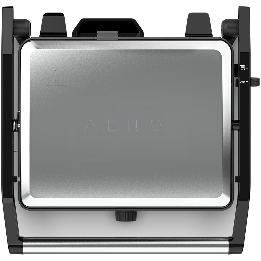 AENO Electric Grill EG2: 2000W, Temperature regulation, Max opening angle -180°, Plate size 290*234mm - slika 4