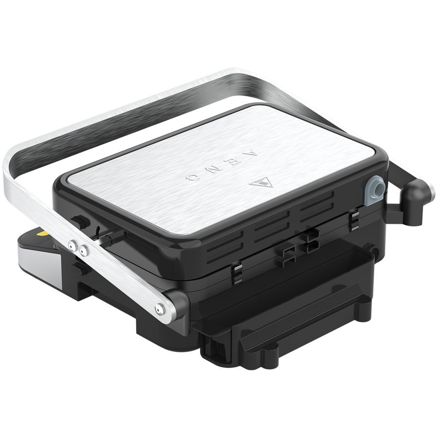 AENO ''Electric Grill EG5: 2000W, 2 heating modes - Lower Grill, Both Grills, 6 preset programs, Defrost, Max opening angle -180°, Temperature regulation, Timer, Removable double-sided plates, Plate s - slika 7