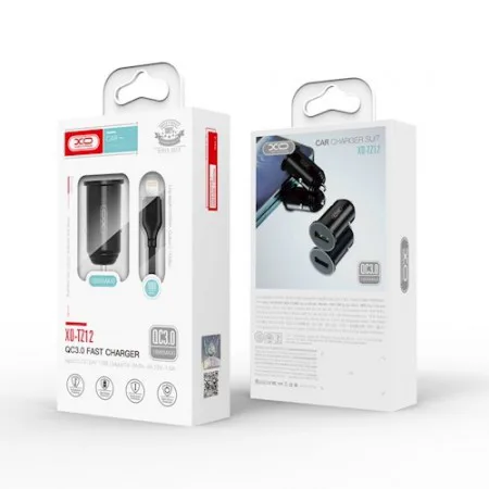 XO TZ12 Car charger QC3.0 18W + Micro USB Cable 1m - slika 2