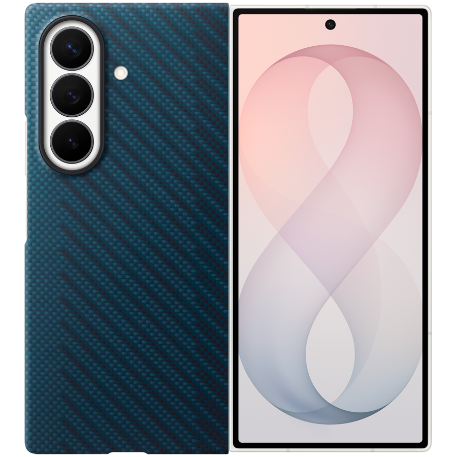 Samsung Galaxy Fold8 Ultra Carbon Magnet Case Navy