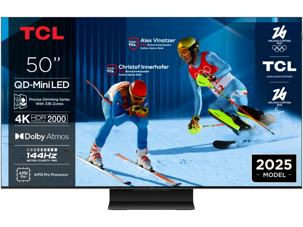 TCL 50"C7K 4K QD-Mini LED TV144Hz Google TV; Game Master;Audio BANG & OLUFSEN; HDR Premium;