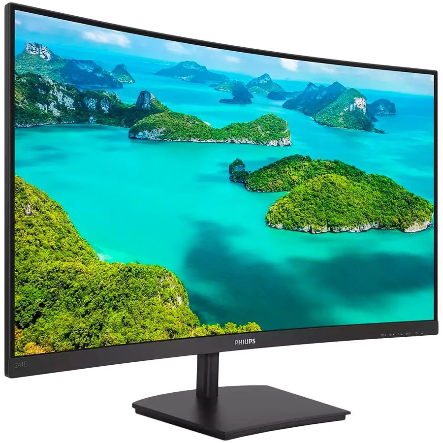 PHILIPS Monitor 241E1SC 24" (23.6" viewable) Curved, 1920x1080 (FHD), VA, 75Hz, 1500R, 4ms, FreeSync, 1x HDMI, 1x VGA - slika 2