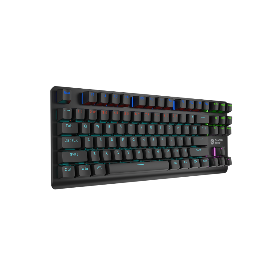 CANYON keyboard Striker SKB-2 TKL Rainbow US Wired Black - slika 2