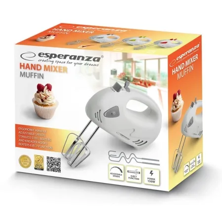 Esperanza Ručni Mikser Muffin EKM007E 150W - slika 2