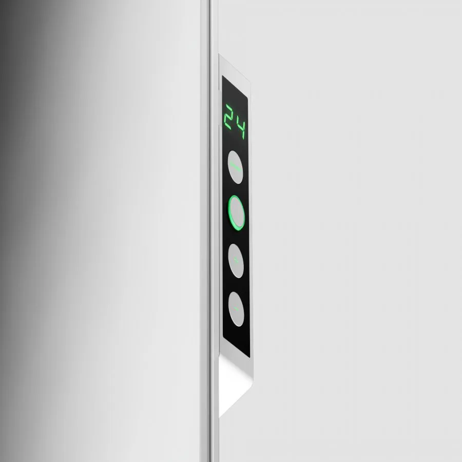 AENO Premium Eco Smart Heater, 700W, Tempered glass, Infrared+convection heating type, Led display Plug type: Europe (E/F type), WHITE - slika 5