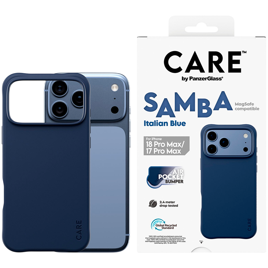 Samba Case Italian Blue w. MagSafe iPhone 18 Pro Max