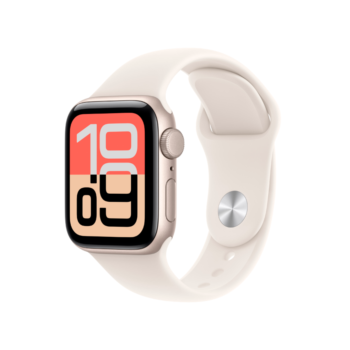 Apple Watch SE 3 GPS 40mm Starlight Aluminium Case with Starlight Sport Band - S/M,Model A3324 - slika 5