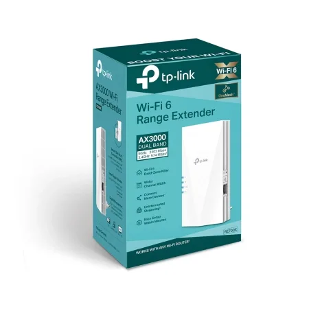 TP-Link RE700X - AX3000 Wi-Fi 6 Range Extender - 2.40 GHz, 5 GHz - Internal - 1 x Network (RJ-45) - Gigabit Ethernet - 12.50 WAX3000 WI-FI 6 RANGE EXTENDER ACCS - - slika 7