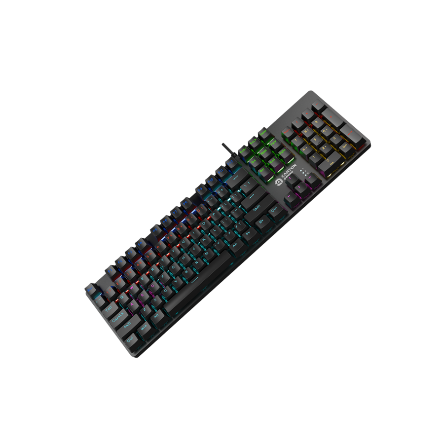 CANYON keyboard Reaper SKB-9 Full size Rainbow US Wired Black - slika 3