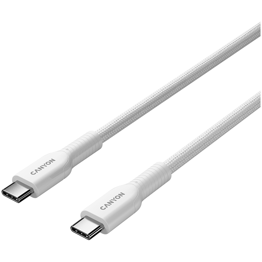 CANYON cable OnWire 60CL C-C 60W COLOR Braided 1m White - slika 2