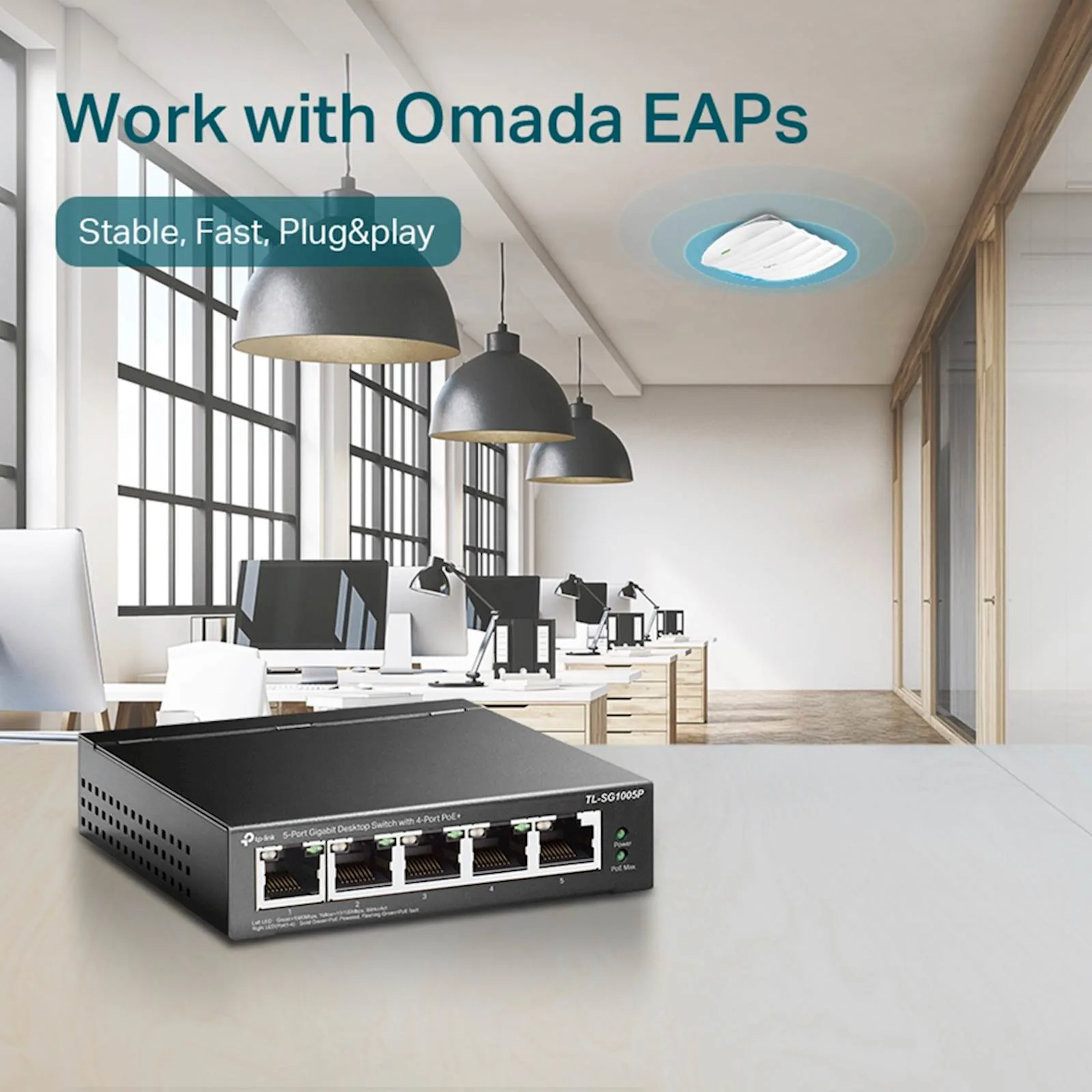 Switch 5-Port Gigabit Desktop TP-Link Omada - slika 7