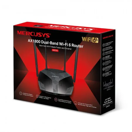 Mercusys MR70X AX1800 WiFi 6 Router Dual Band - slika 4