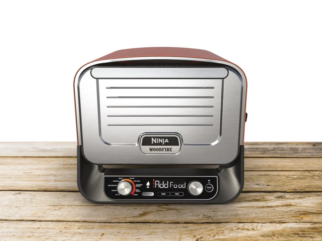 Ninja vanjska pec za pizzu8u1 uredjaj, snaga 2400W,Woodfire tehn. do 30% brze, tezina 22kg, - slika 2