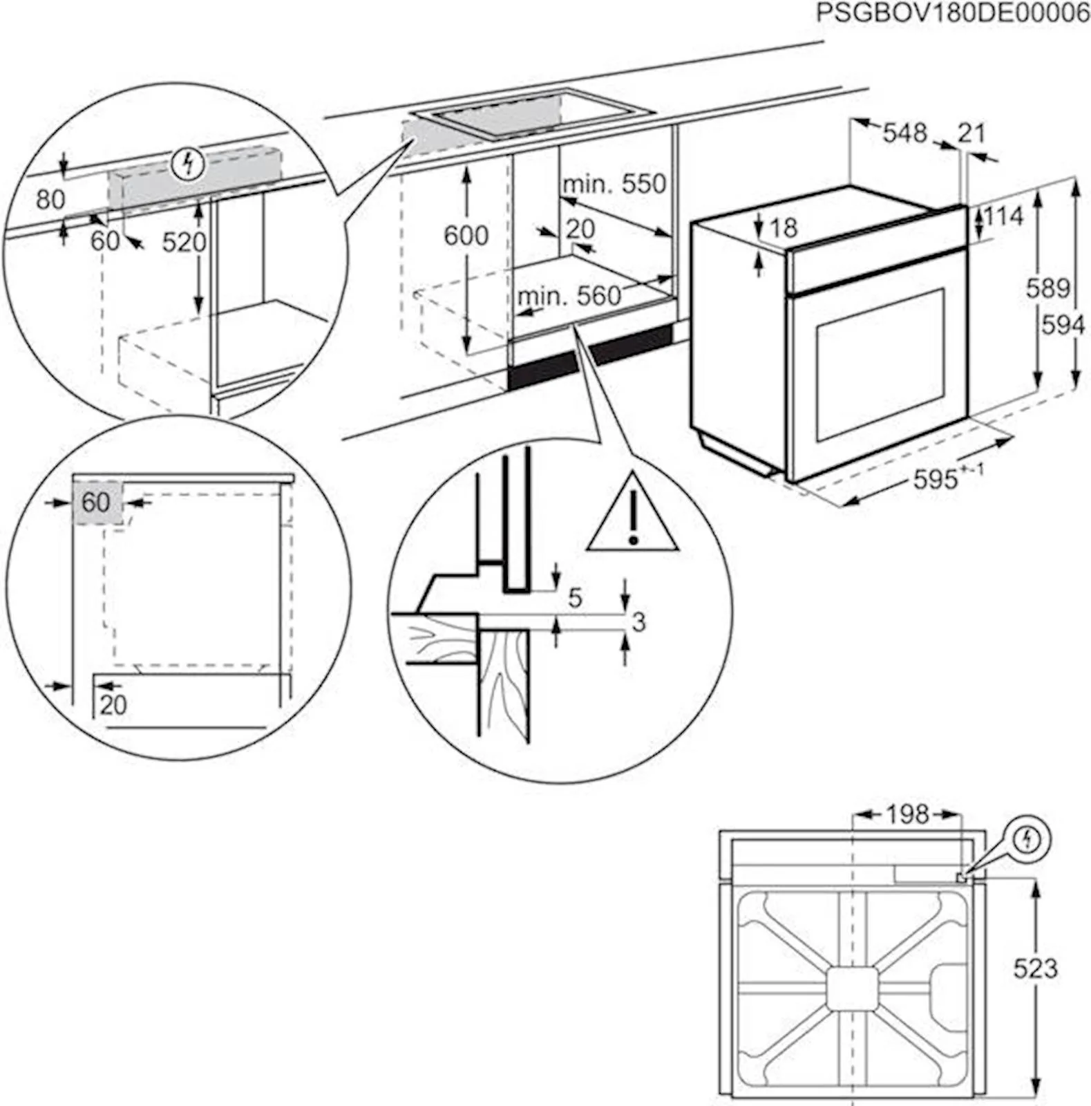 Ugradbena pećnica Electrolux EOD5C70X, SteamBake - slika 4