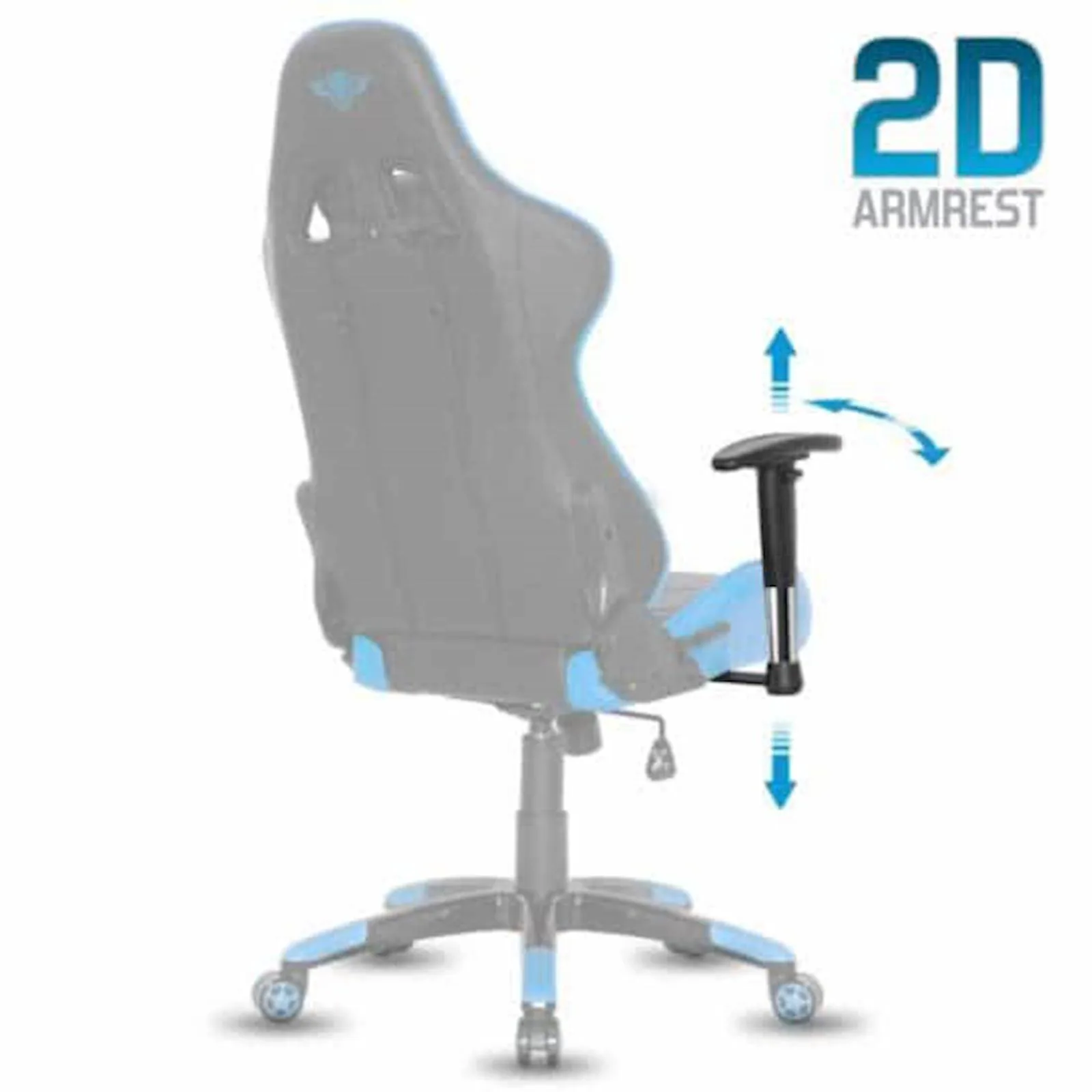 Gaming stolica -  Spirit of gamer - DEMON BLUE - slika 7