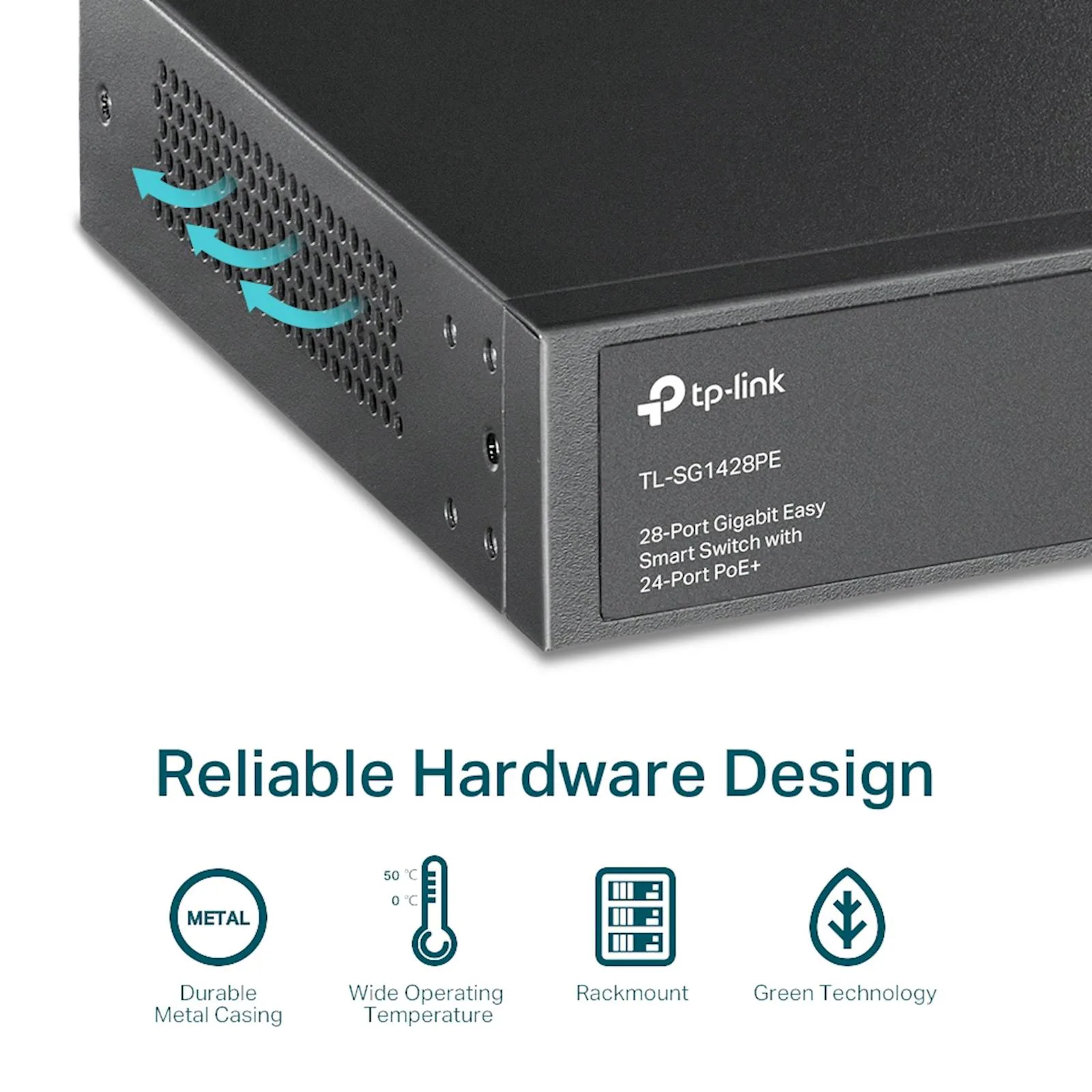 Switch 28-Port Gigabit Smart PoE+ TP-Link Omada TL-SG1428PE - slika 6