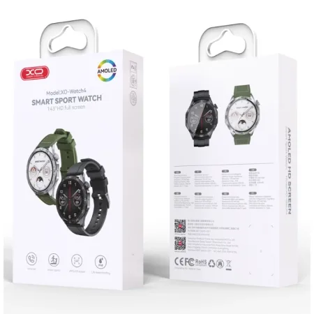 XO Smartwatch Watch 4 Sports Call Black - slika 3