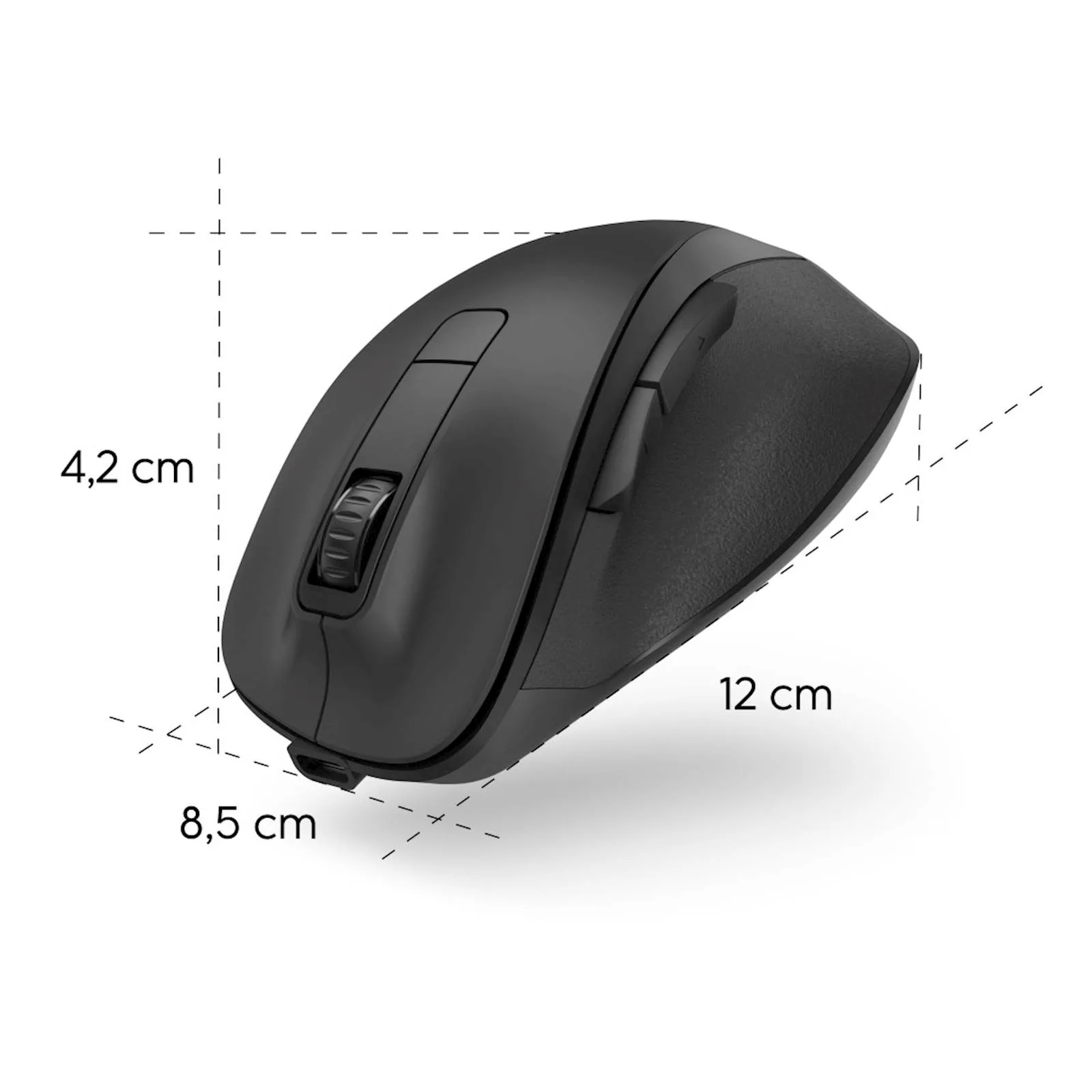 Miš Hama "MW-500 Recharge" Optical 6-Button Crni - slika 3