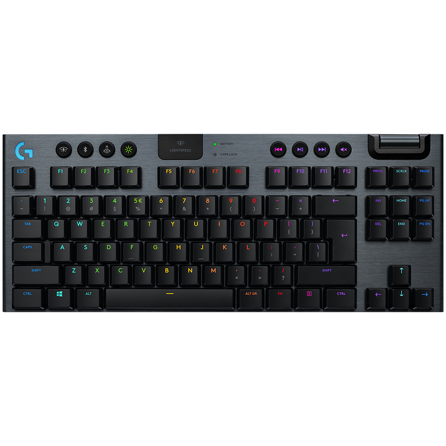 LOGITECH G915 X LIGHTSPEED Wireless Gaming Keyboard - BLACK - US INT'L - 2.4GHZ/BT - EMEA28i-935 - TACTILE