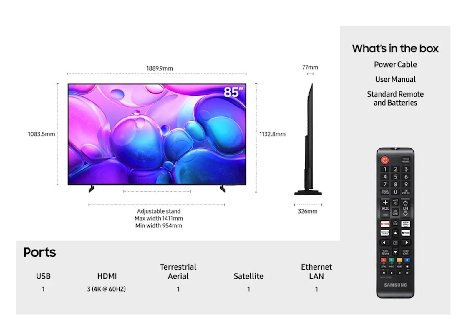 TV SAMSUNG QLED 4K Smart 85" Q6F - slika 5