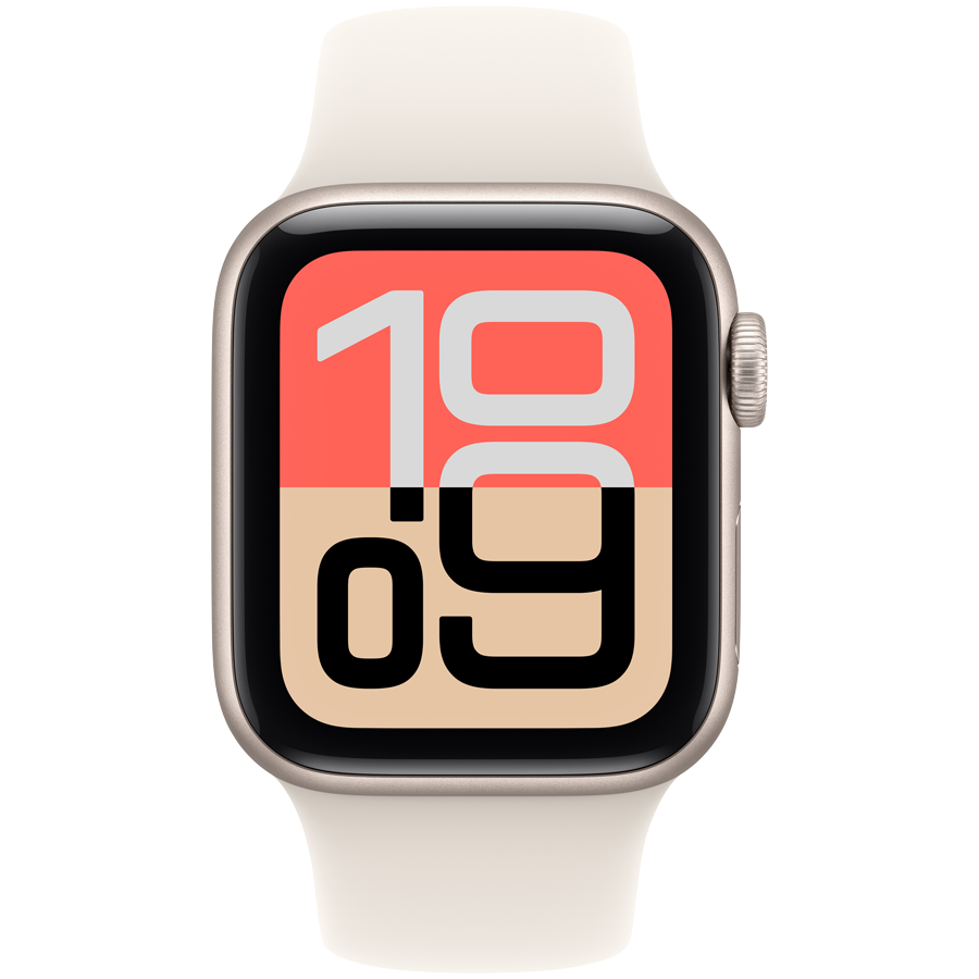 Apple Watch SE 3 GPS 40mm Starlight Aluminium Case with Starlight Sport Band - S/M,Model A3324 - slika 2