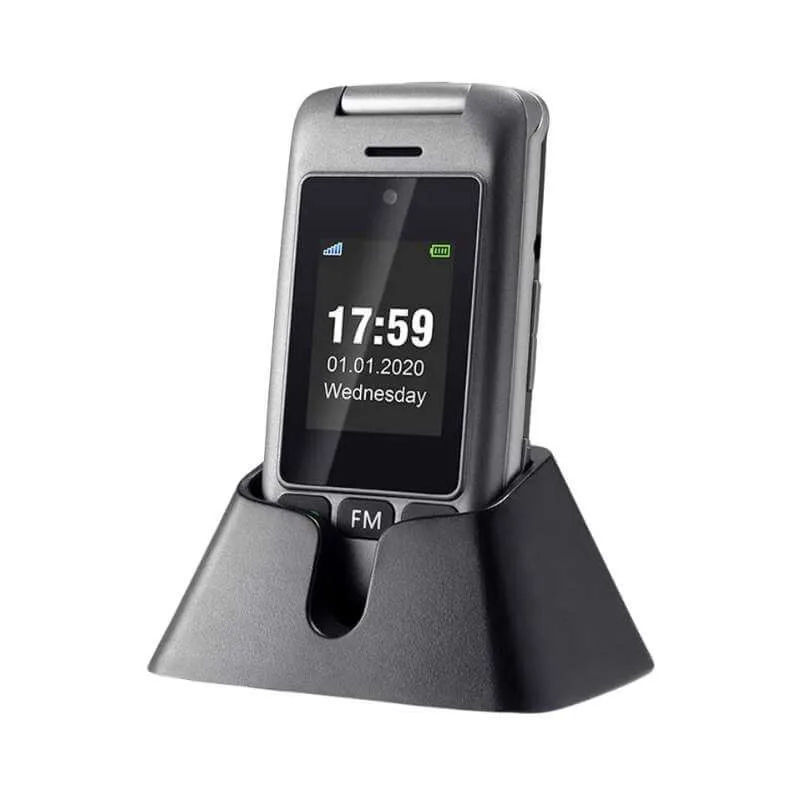 Telefon na tipke Artfone G6 preklop Silver - slika 2