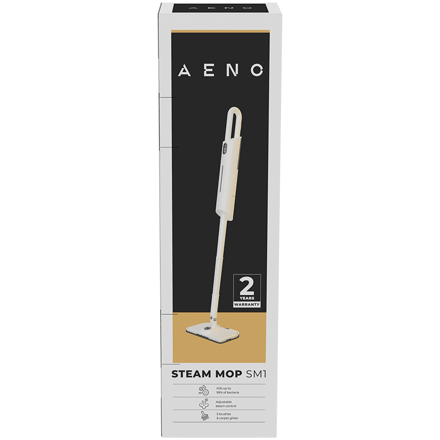 AENO Steam Mop SM1: built-in water filter, aroma oil tank, 1200W, 110°C, Tank Volume 380 ml, Screen Touch Switch - slika 4