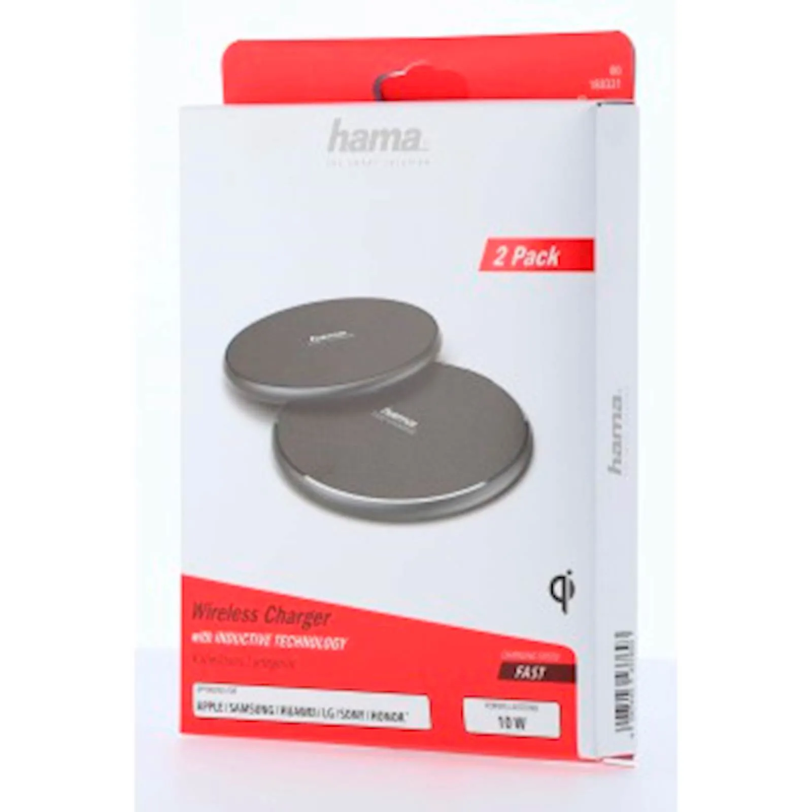 Wireless punjač HAMA QI-FC 10 crni, set od 2 kom - slika 3