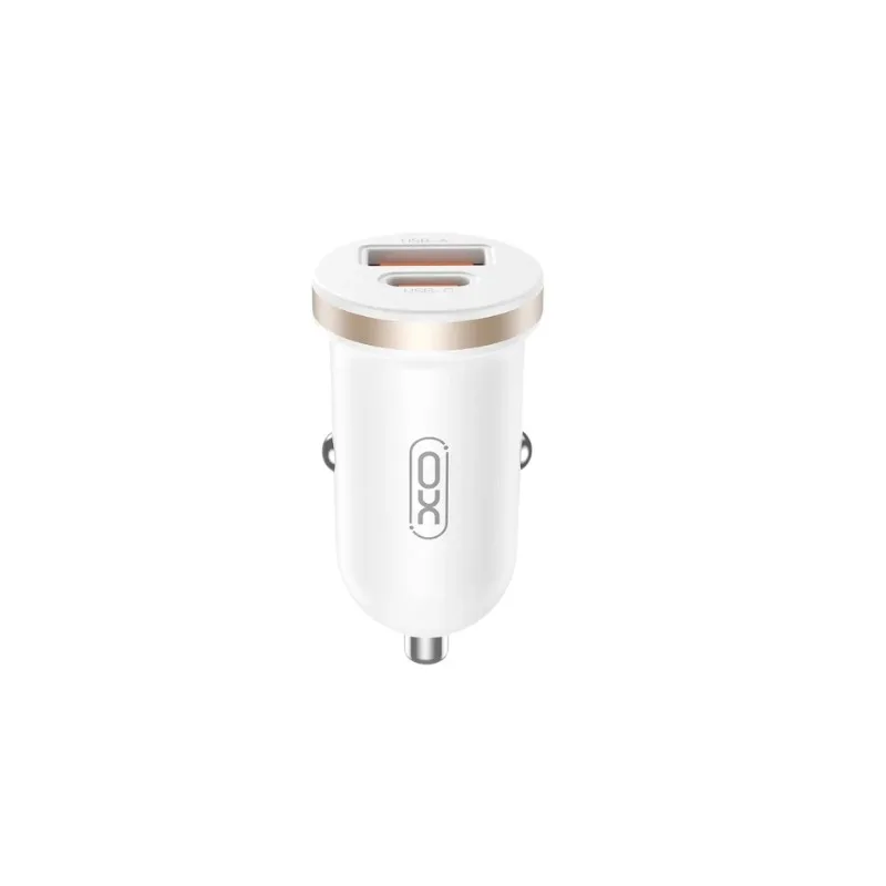 Auto punjac XO CC56 30W USB+Type C+kabal type-C Bijeli - slika 3