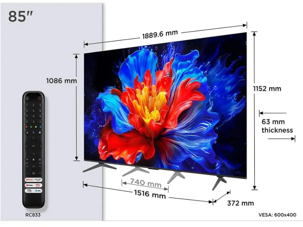 TV TCL 4K QLED 85P8K - slika 8