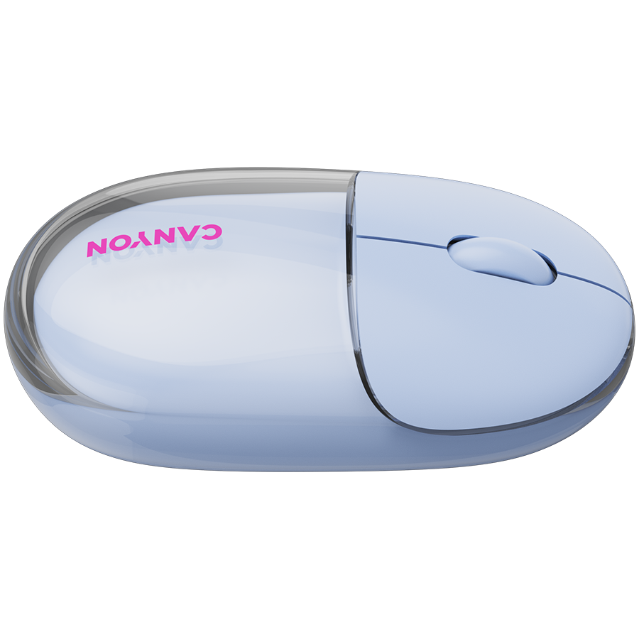 CANYON mouse OnClick 24 BT/ Wireless Transparent/Blue - slika 7