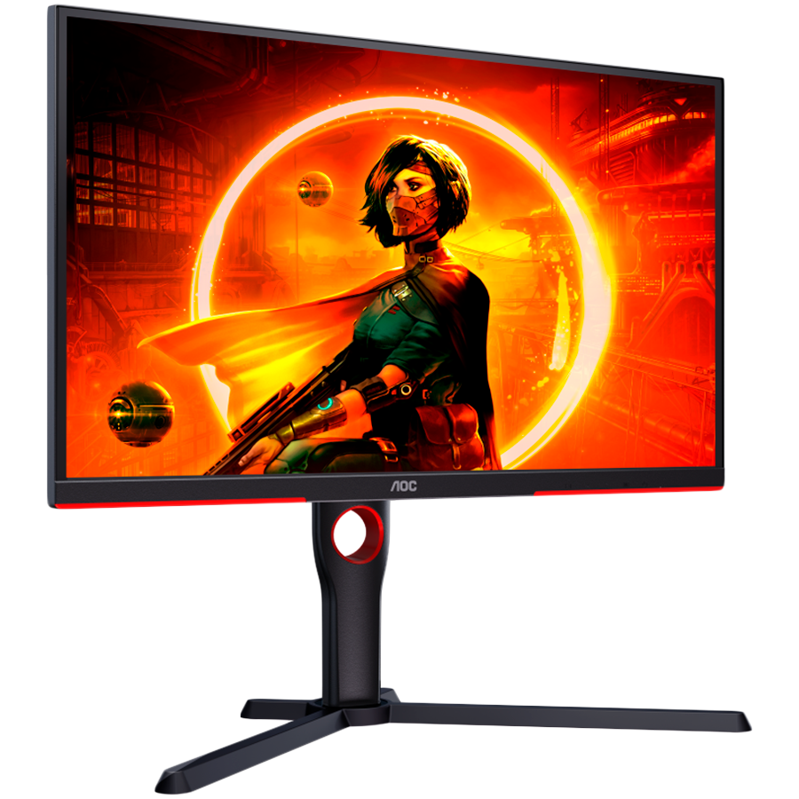 AOC Gaming Monitor 25G3ZM/BK 24.5” 240Hz VA, 1920x1080, 0.5ms, 3000:1, 178/178, Adaptive Sync, HDMI, DP, 3-sided frameless, Full Ergo, G-Menu, Black-Red, 3y - slika 3