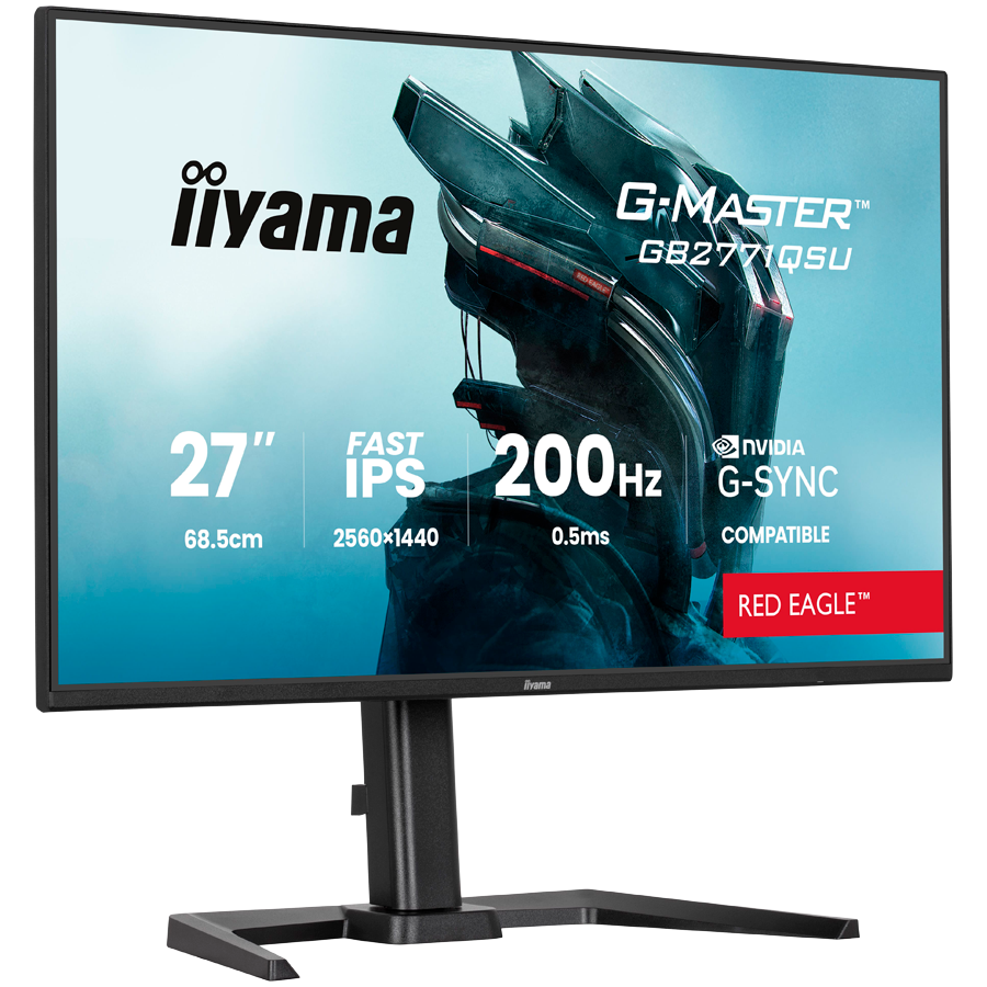 27  Fast IPS Gaming, G-Master Red Eagle, G-SYNC Compatible, 2560x1440 200Hz, 2x HDMI, DisplayPort, 0.5ms MPRT, Speakers, USB HUB 2x3.2 2xC, Black Tuner, 15cm Height Adj. Stand - slika 3