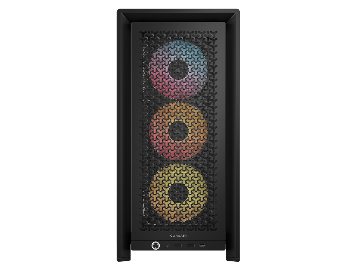 CORSAIR FRAME 4000D RS ARGB3xRS120 ARGB fans, 360mm rad170mm cooler, 430mm GPU, ATX, Black - slika 2