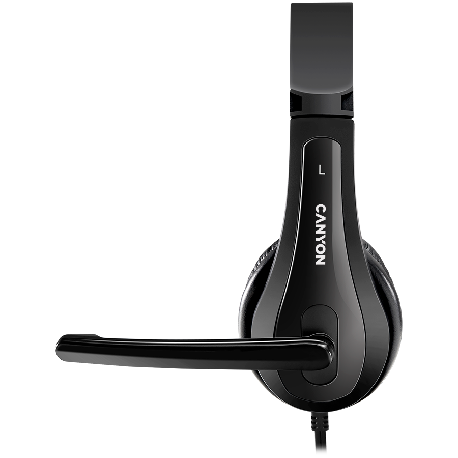 CANYON PC headset CHSU-1 PC Mic USB 2m Black - slika 3