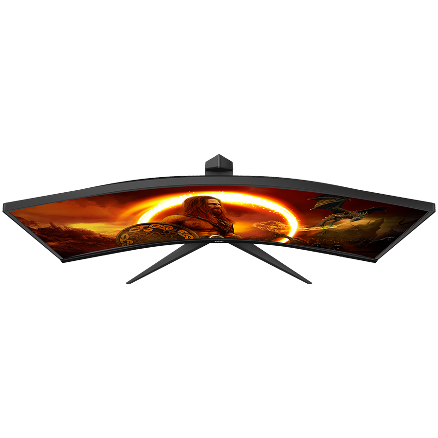 AOC Monitor Gaming CU34G2XP 34” Curved VA, 21:9, 3440x1440, 180Hz, 1ms, 430 cd/m2, 4000:1, HDMI, DP, PbP, PiP,  Ergonomic, Black-Red, VESA 3y - slika 4
