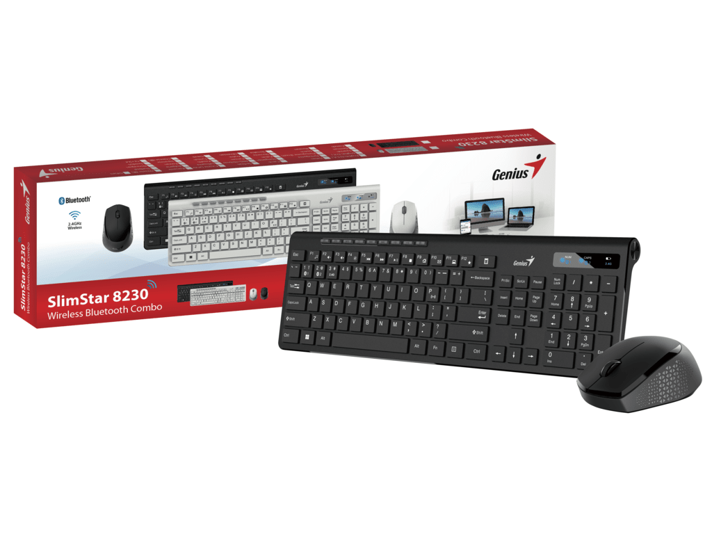 Genius Slimstar 8230 wls set wireless tastatura + miš, BT bluetooth,  BH/HR/SRB layout - slika 4
