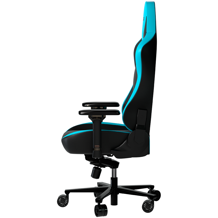 LORGAR Base 311, Gaming chair, PU eco-leather, 1.8 mm metal frame, multiblock mechanism, 4D armrests, 5 Star aluminium base, Class-4 gas lift, 75mm PU casters, Black + blue - slika 5
