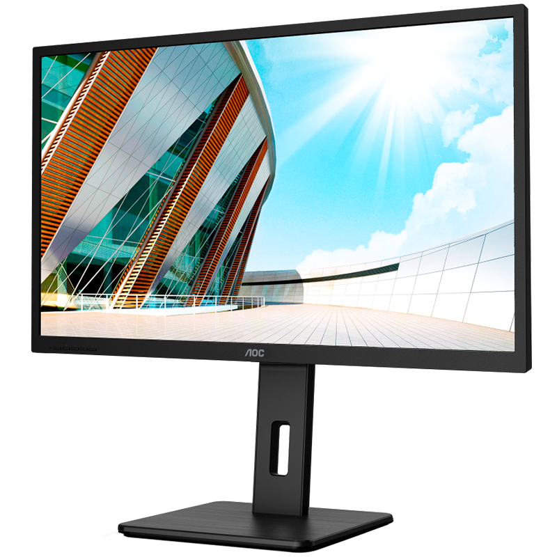AOC Monitor LED Q32P2 Business 31.5", 16:9, 2560x1440, IPS, 75Hz, 250 cd/m², 1000:1, 50M:1, 4ms, 178/178°, DP, 2xHDMI, DP, 4 x USB 3.2, Speakers, Tilt, Swivel, H. Adjust, VESA, Frameless) Black, 3y - slika 2