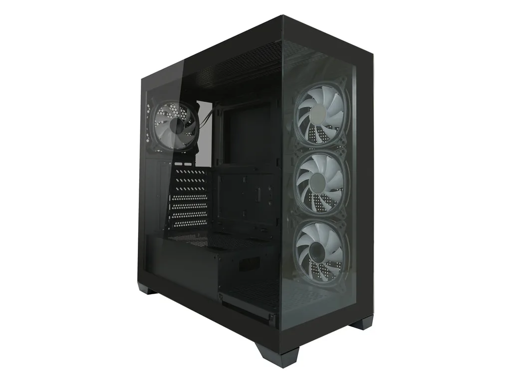 LC-Power Case Gaming 715B Midi-tower, ATX, 4x ARGB fan1x USB-C, 2x USB-A - slika 3