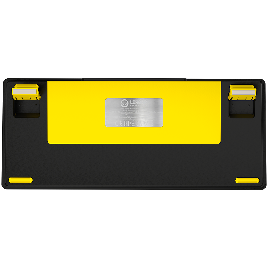 LORGAR KBP7075W, Wireless 75% Mechanical Gaming Keyboard Pro, Black/yellow, EN layout - slika 8