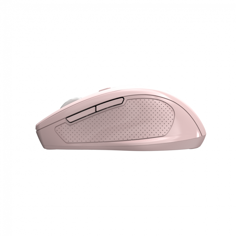 Canyon 6 buttons wireless 2.4Ghz mouse, MX8650A Sensor, DPI up to 1600,Injection case, 3 M life times left and right switches, 2xAAA battery, ABS material. Size: 105x71x40mm, Weight: 59g, Pink - slika 5