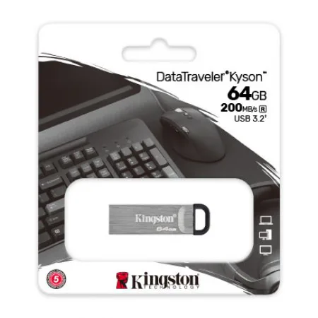 Kingston FD 64GB DTKN USB3.2DataTraveler KysonStylish Capless Metal Case,200MB/s read - slika 5
