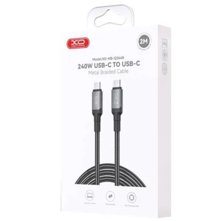 XO High Power Type-C Cable 2m NB-Q264B 240W - slika 3