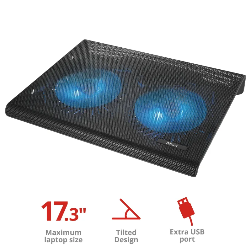 Trust Azul stalak za laptop sa dva rashladna ventilatora,17.3" - slika 2