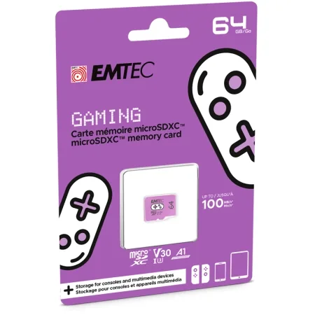 Emtec MicroSD Gaming Purple Memory Card 64GB A1 Class10 - slika 2